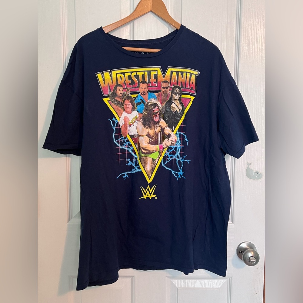 WWE Wrestlemania Navy Blue T-shirt 2XL